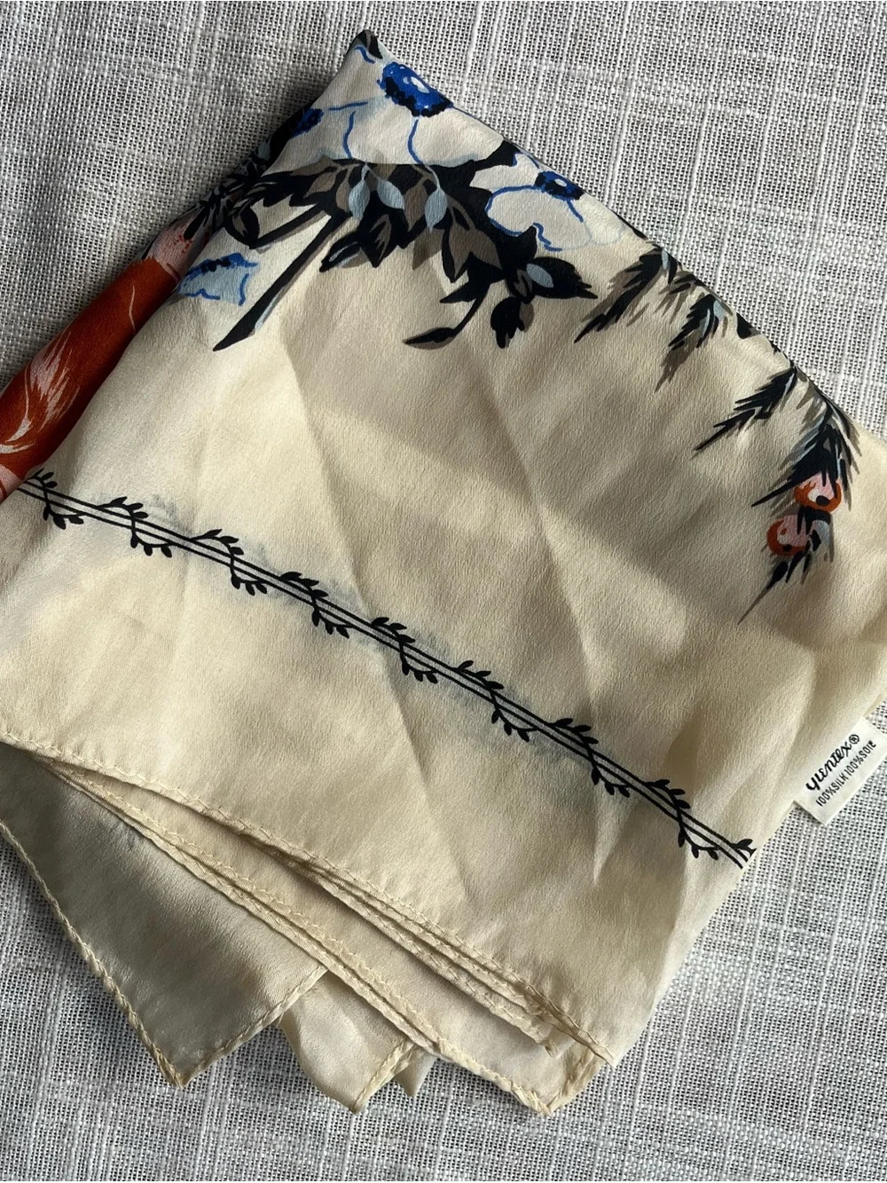 Vtg Silk Bandana
